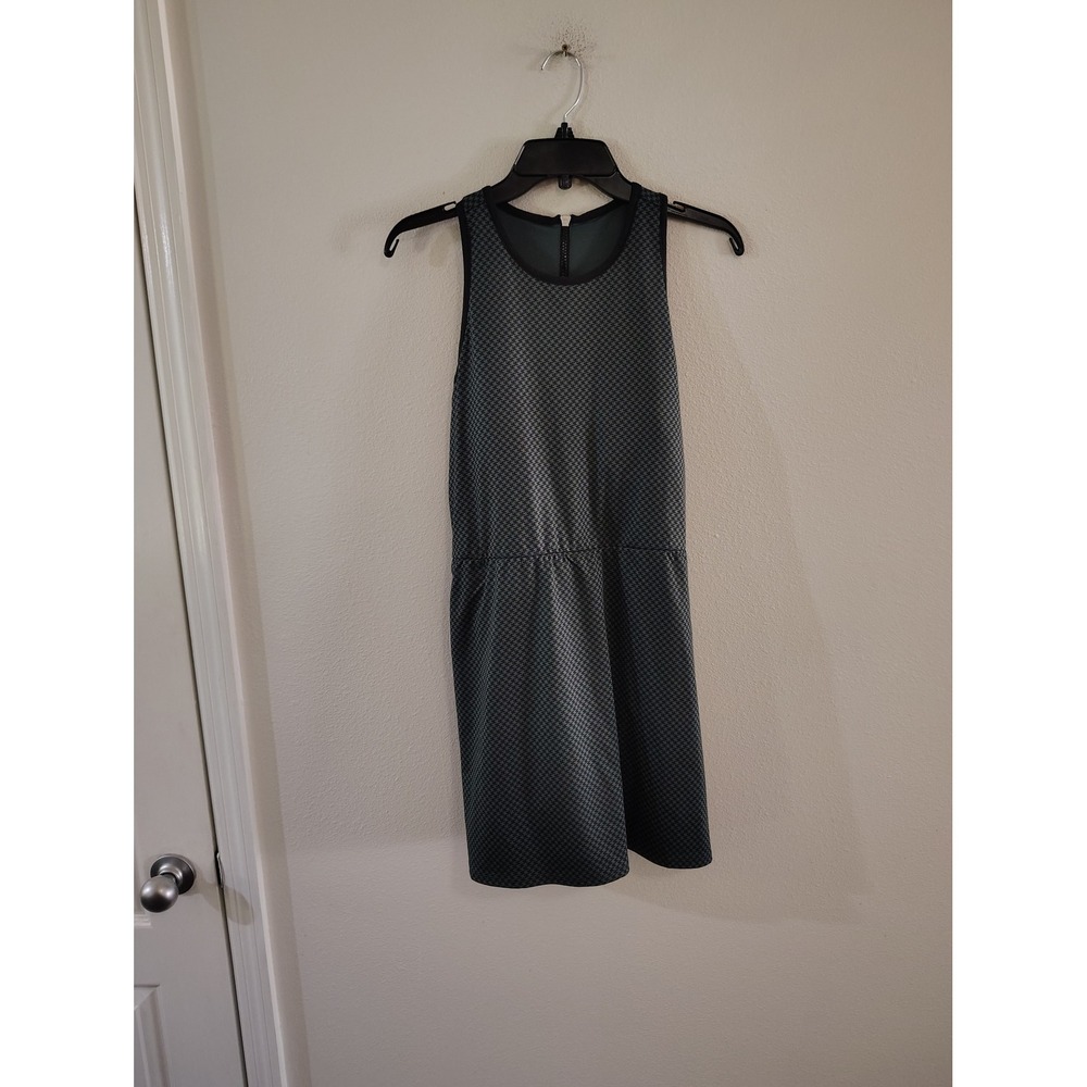 All In Motion Womens Green Houndstooth Sleeveless Athletic Golf Tennis‎ Dress L